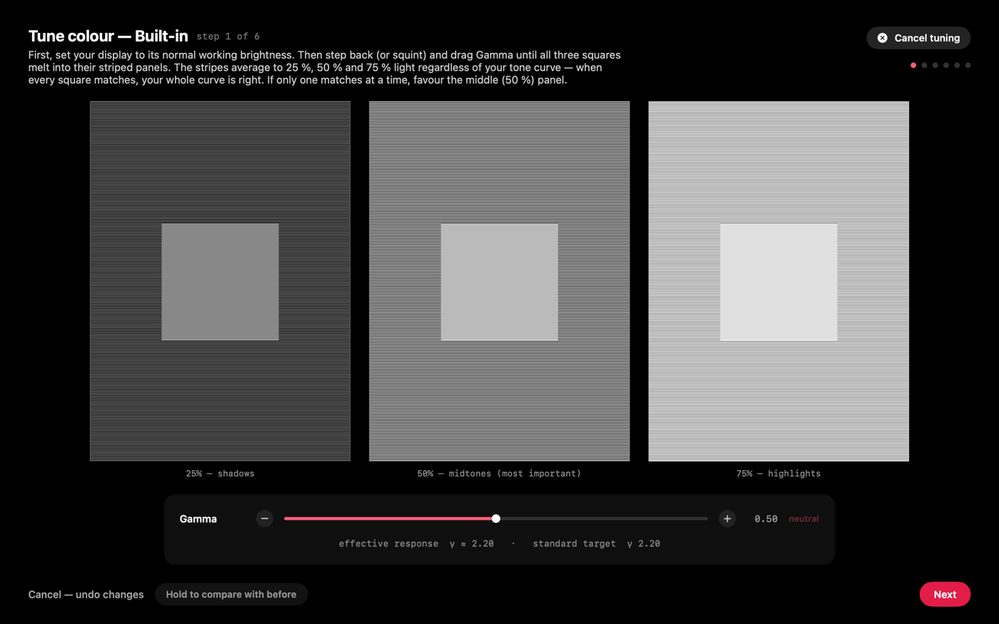 Colour calibration